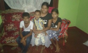 Family in Sri Lanka