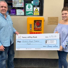 Defibrillator money...